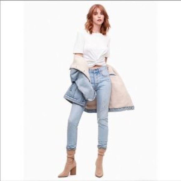 Aritzia Wilfred Free Subah T-shirt with knot detail Size M - Picture 2 of 6